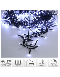Maxi Cluster Kerstverlichting - 800 led - 12m - wit -... 2