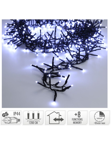 Maxi Cluster Kerstverlichting - 800 led - 12m -...