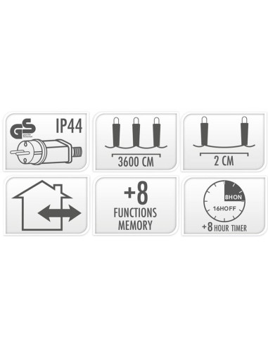 Microcluster - 1800 led - 36m - extra warm wit...