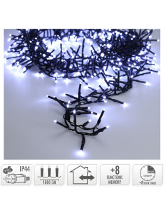 Maxi Cluster Kerstverlichting - 1200 led - 18m - wit -... 2