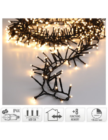 Maxi Cluster Kerstverlichting - 400 led - 6m -...