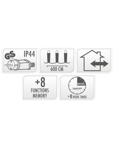 Maxi Cluster Kerstverlichting - 400 led - 6m -...