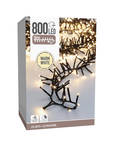 Maxi Cluster Kerstverlichting - 800 led - 12m -...