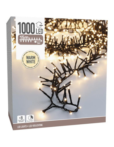 Maxi Cluster Kerstverlichting - 1000 led - 15m...