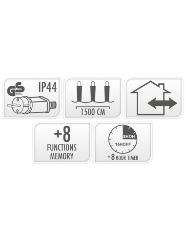 Maxi Cluster Kerstverlichting - 1000 led - 15m...