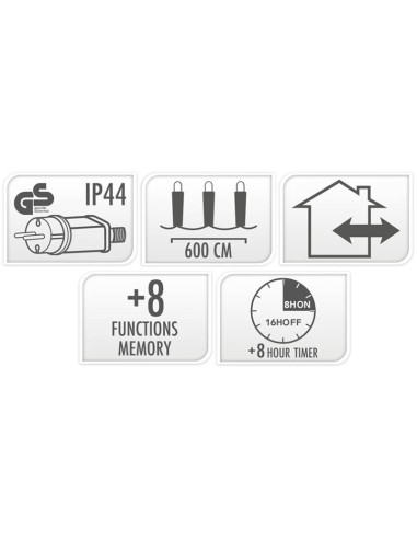 Maxi Cluster Kerstverlichting - 400 led - 6m -...