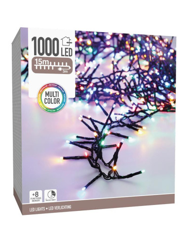 Maxi Cluster Kerstverlichting - 1000 led - 15m...
