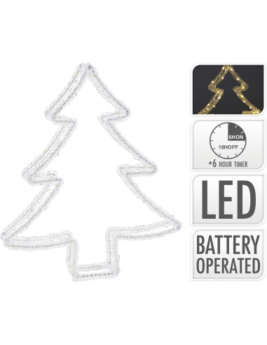 Kerstverlichting Kerstboom - 80 led - 34 cm -...