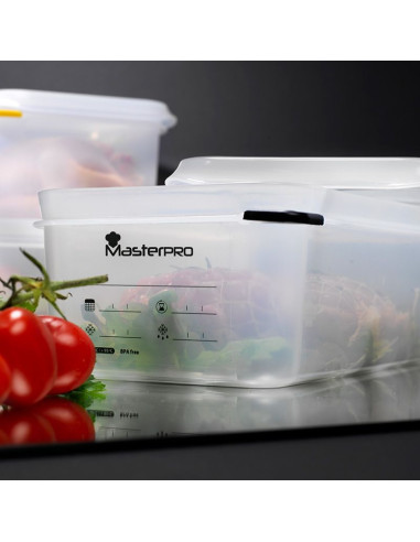 Masterpro Vershoudbak - 4L - Transparant - 32...