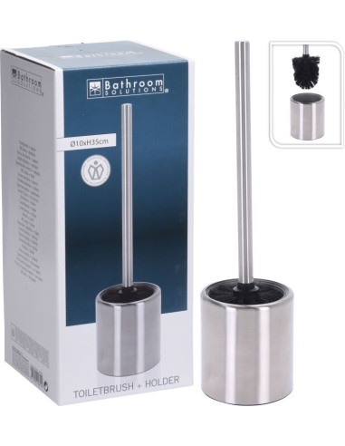 Toiletborstel met Houder - RVS - 35cm