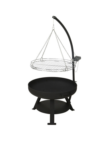 Vaggan Vuurschaal met BBQ Grillrooster - Ø60cm - hoogte 127cm