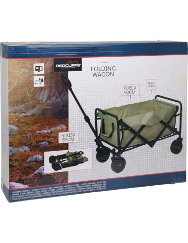 Bolderkar - Vouwbaar - 73x51x92cm - Beige