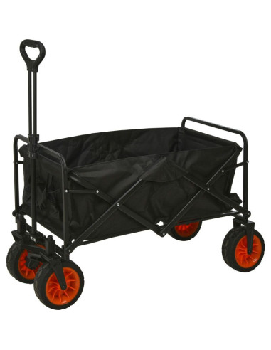 Bolderkar - Vouwbaar - 101x56x104 - Zwart