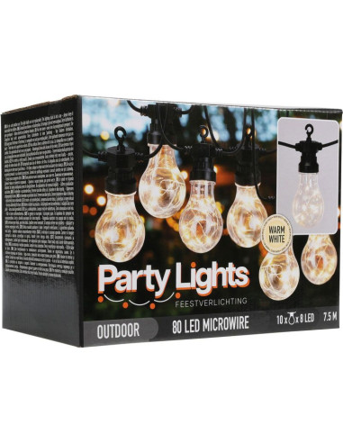 Feestverlichting voor de Tuin - 450cm - warm...
