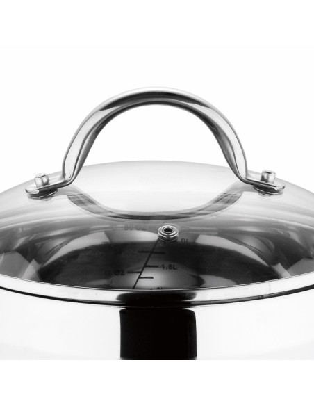 Bergner RVS Pannenset Gourmet - 4 Kookpannen met Deksels - Inductie