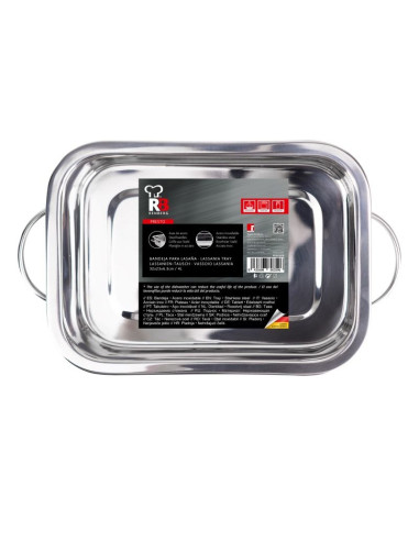 Renberg Lasagneschaal - Bakvorm - RVS - 32x23cm