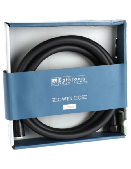 Doucheslang 150 cm - pvc - zwart