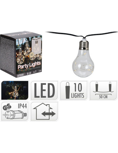 Feestverlichting voor de Tuin - 450cm - warm...