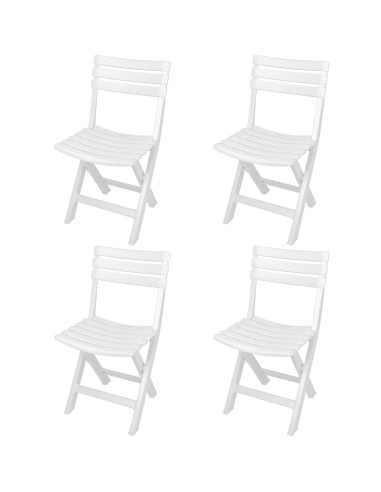 Progarden - 4 Tuinstoelen Komodo - wit