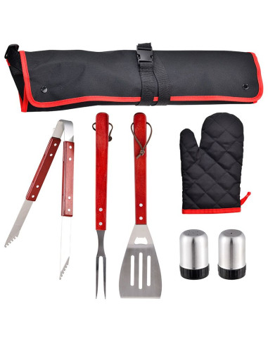 Bergner BBQ Accessoires - Geschenkset - 7-delig