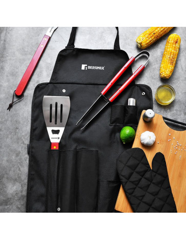 Bergner BBQ Accessoires - Geschenkset - 7-delig
