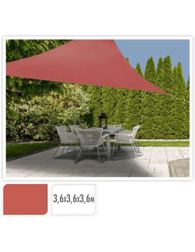 Schaduwdoek driehoek 360x360x360 - terra