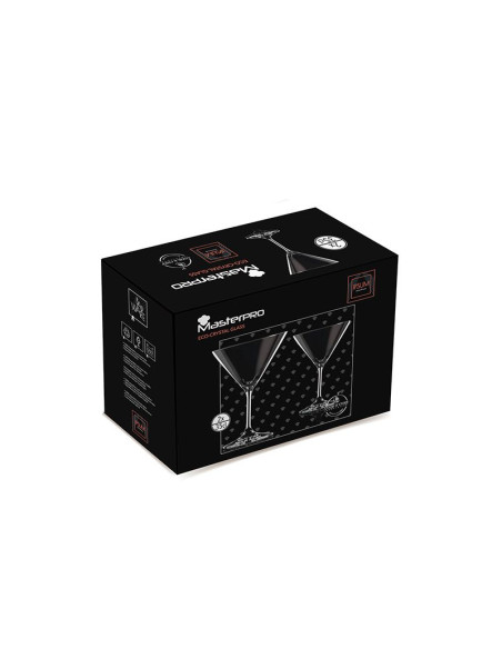 Masterpro Cocktailglazen - 35cl - Kristalglas - 2 stuks