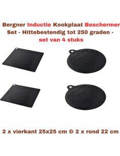 Bergner Inductie Beschermer Set - Hittebestendig tot 250...