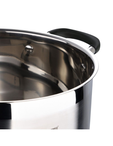 Bergner Midnight RVS Soeppan met  Deksel -...