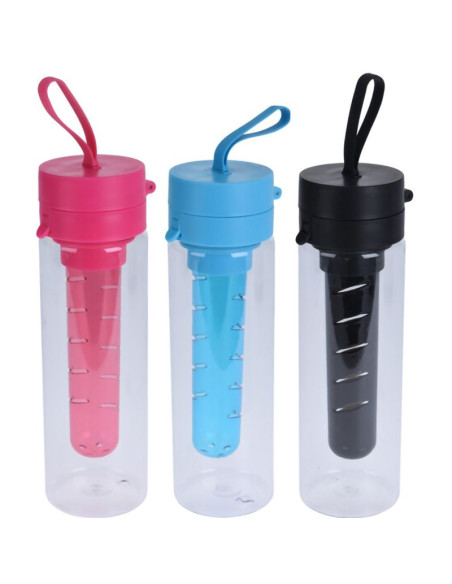Waterfles met Fruit Infuser - 3 stuks
