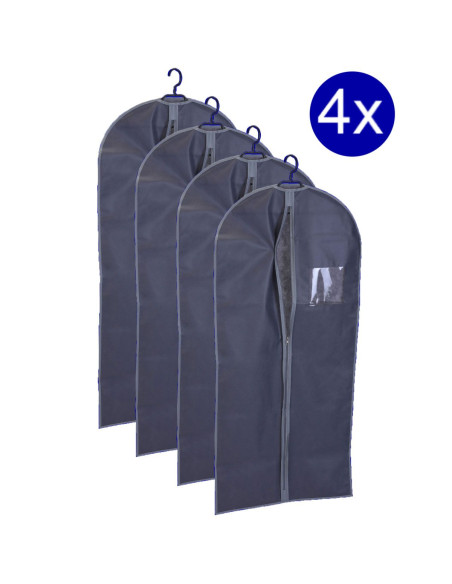 4x Kledinghoes met rits - 60x135cm