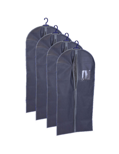 4x Kledinghoes met rits - 60x135cm