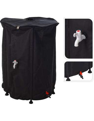 Regenton 500 liter - vouwbaar - 80x100cm