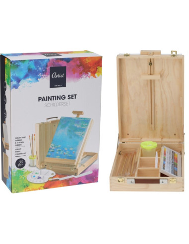 Schildersezel - Schilderkoffer gevuld - 36-delig