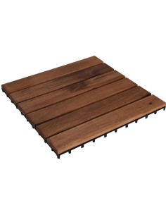 Houten Terrastegel Acacia 30x30cm set van 9 0.81m2