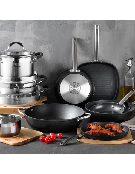 Masterpro Wokpan - Inductie - 28 x 7.2 cm - Foodies Collection