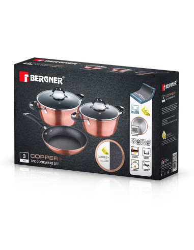 Bergner Pannenset Copperplus -inductie - 5delig