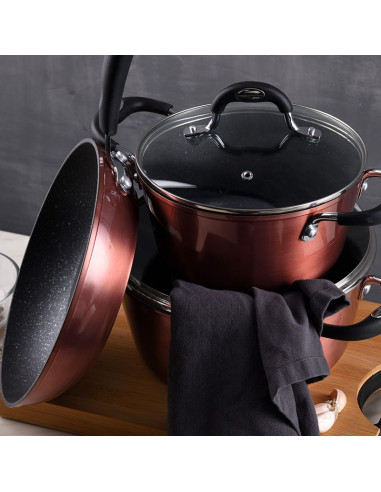Bergner Pannenset Copperplus -inductie - 5delig