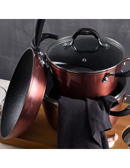 Bergner Pannenset Copperplus -inductie - 5delig