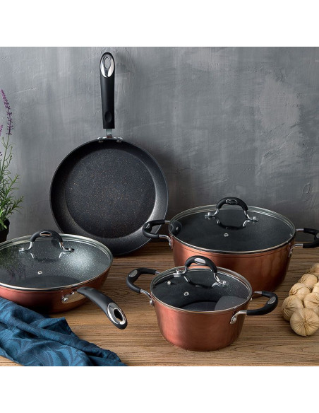 Bergner Pannenset Copperplus -inductie - 5delig