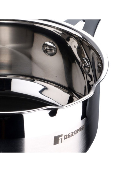 Bergner Midnight RVS Steelpan - Inductie - 1.3 L