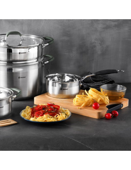 Bergner Midnight RVS Steelpan - Inductie - 1.3 L