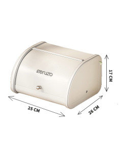 Ceruzo Broodtrommel - met Schuifdeksel - 25cm - soft beige 2