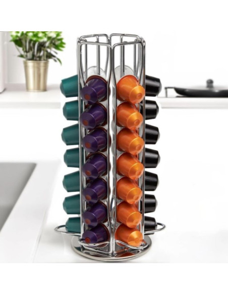 Ceruzo Capsulehouder - Geschikt voor 42 Nespresso Koffiecups - Draaibaar