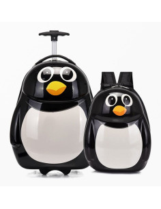 Ceruzo Handbagage Koffer en Rugzak Pinguin