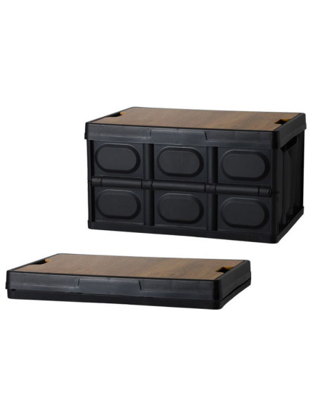 Ceruzo Opbergkrat met afneembaar houten Deksel - Vouwkrat