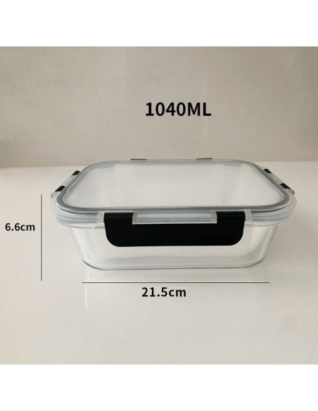 Ceruzo Meal Prep Bakjes - 5 stuks Vershoudbakjes - Glas