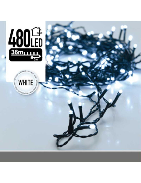 LED-verlichting 480 LED's 36 meter wit