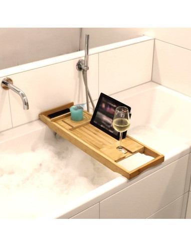 Ceruzo Badplank - Verstelbaar - Bamboe - met...