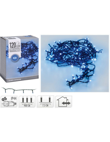 LED verlichting - 120 LED - 9 meter - blauw